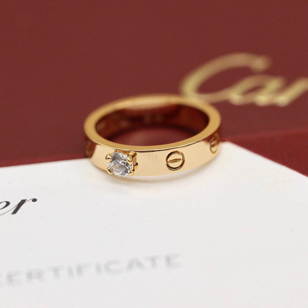 [CharmAmor]LOVE RING 3.6MM 1 BIG DIAMOND