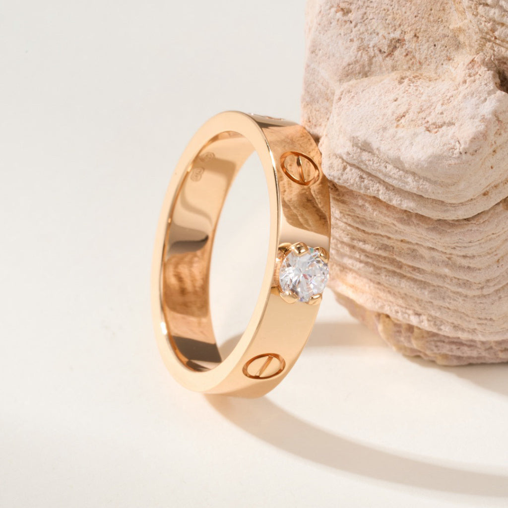[CharmAmor]LOVE RING 3.6MM 1 BIG DIAMOND