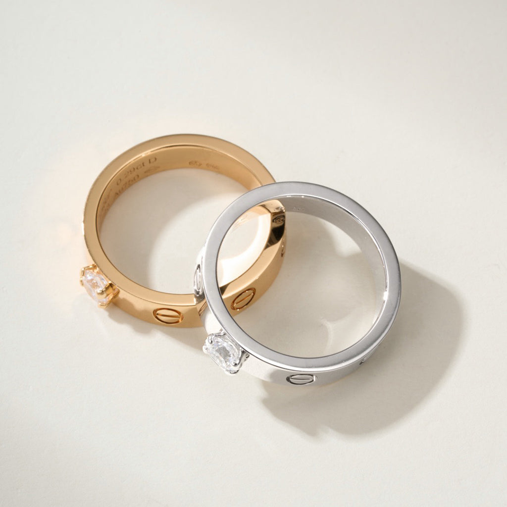 [CharmAmor]LOVE RING 3.6MM 1 BIG DIAMOND