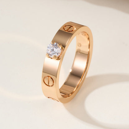 [CharmAmor]LOVE RING 3.6MM 1 BIG DIAMOND
