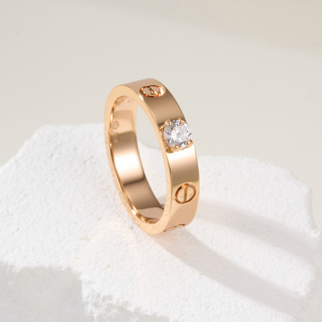 [CharmAmor]LOVE RING 3.6MM 1 BIG DIAMOND