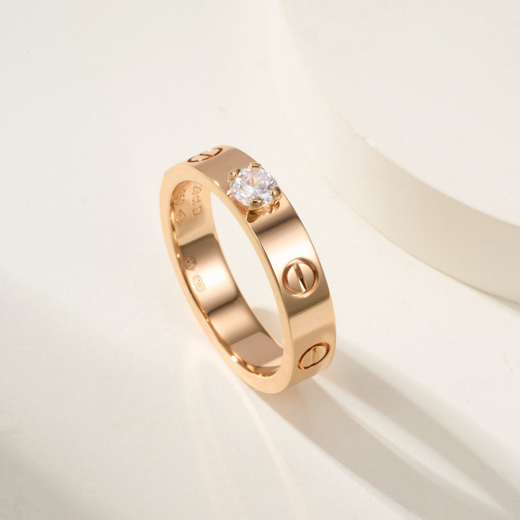 [CharmAmor]LOVE RING 3.6MM 1 BIG DIAMOND