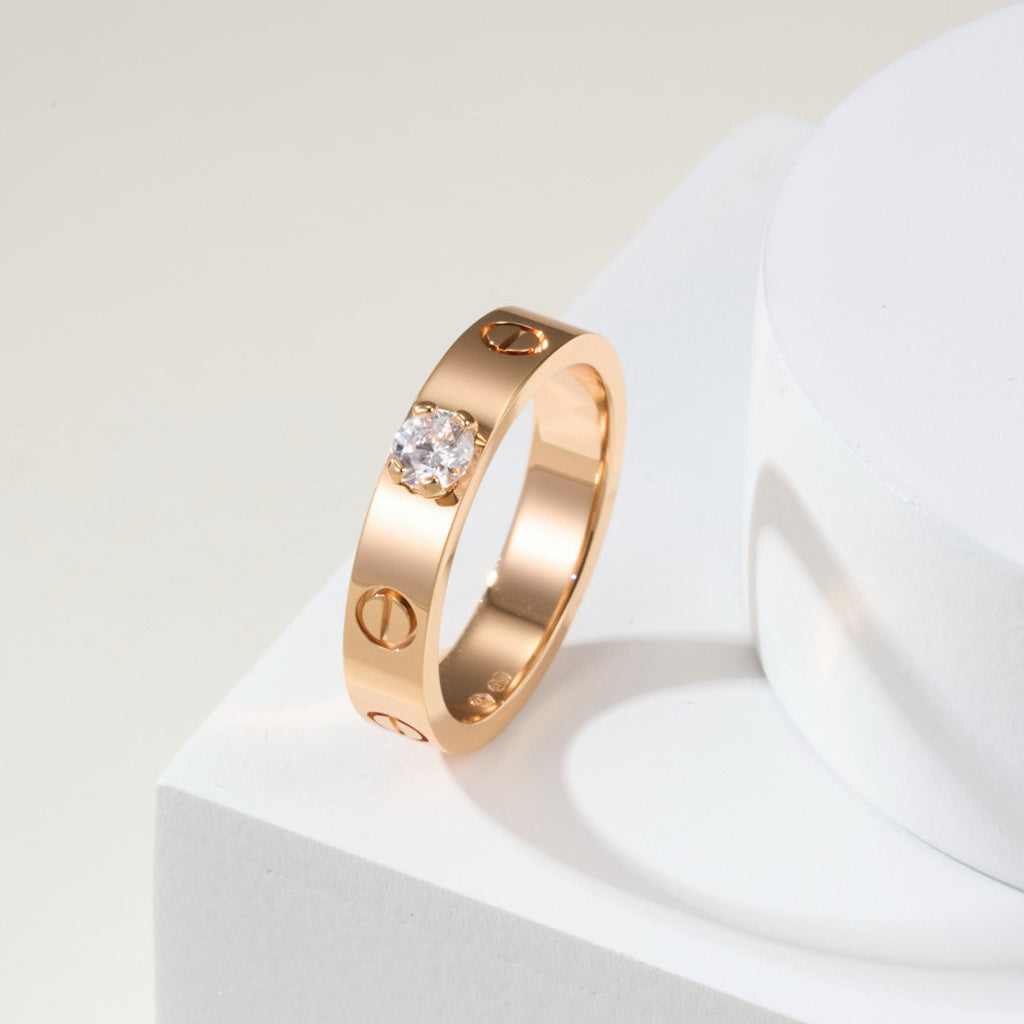 [CharmAmor]LOVE RING 3.6MM 1 BIG DIAMOND
