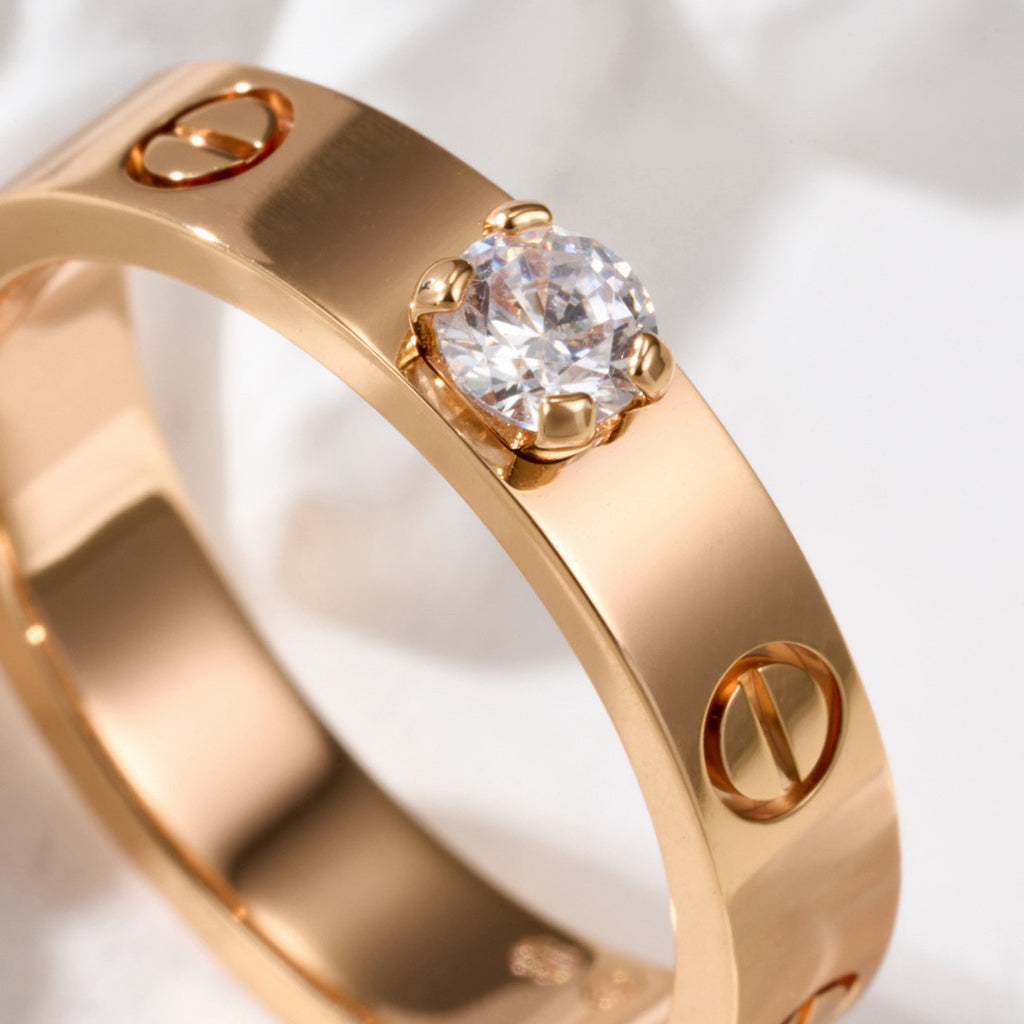 [CharmAmor]LOVE RING 3.6MM 1 BIG DIAMOND