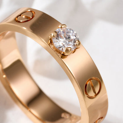 [CharmAmor]LOVE RING 3.6MM 1 BIG DIAMOND