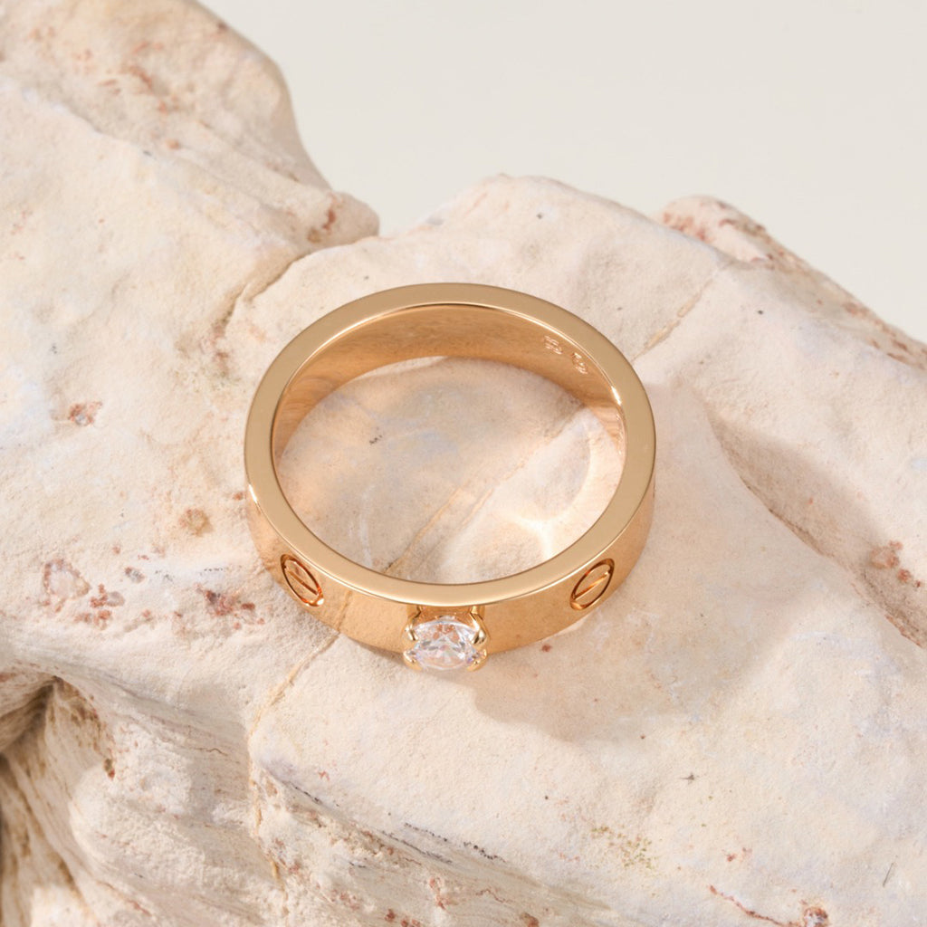 [CharmAmor]LOVE RING 3.6MM 1 BIG DIAMOND