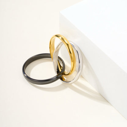 [CharmAmor]TRINITY 3.2MM RING BLACK CERAMIC