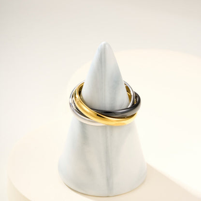 [CharmAmor]TRINITY 3.2MM RING BLACK CERAMIC