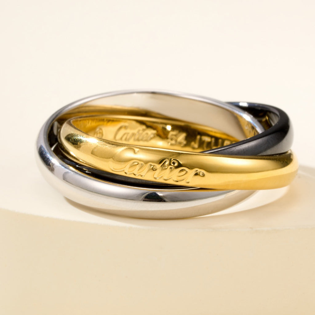 [CharmAmor]TRINITY 3.2MM RING BLACK CERAMIC