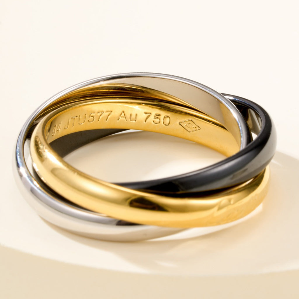 [CharmAmor]TRINITY 3.2MM RING BLACK CERAMIC
