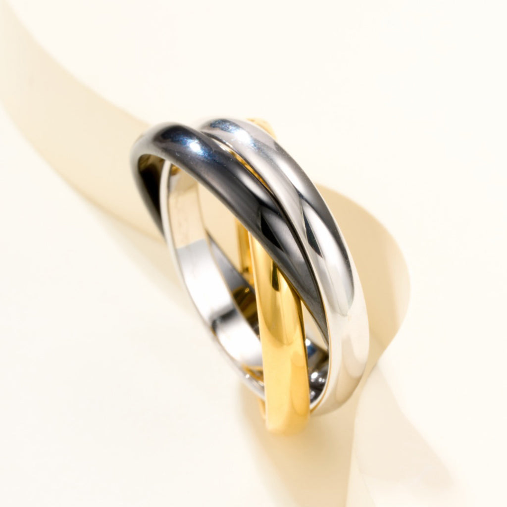 [CharmAmor]TRINITY 3.2MM RING BLACK CERAMIC
