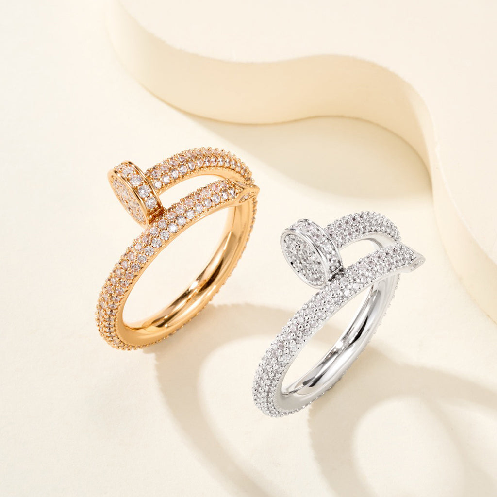 [CharmAmor]JUSTE RING 2.6MM FULL DIAMOND