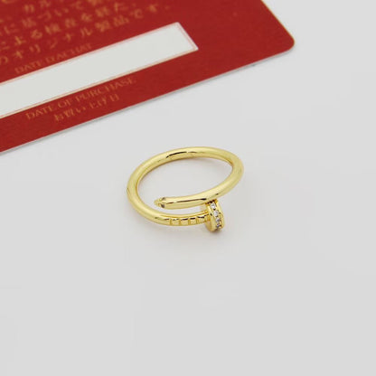 [CharmAmor]JUSTE 1.8MM HALF DIAMOND RING