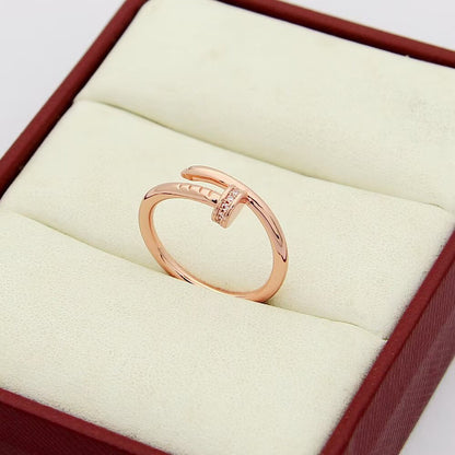 [CharmAmor]JUSTE 1.8MM HALF DIAMOND RING