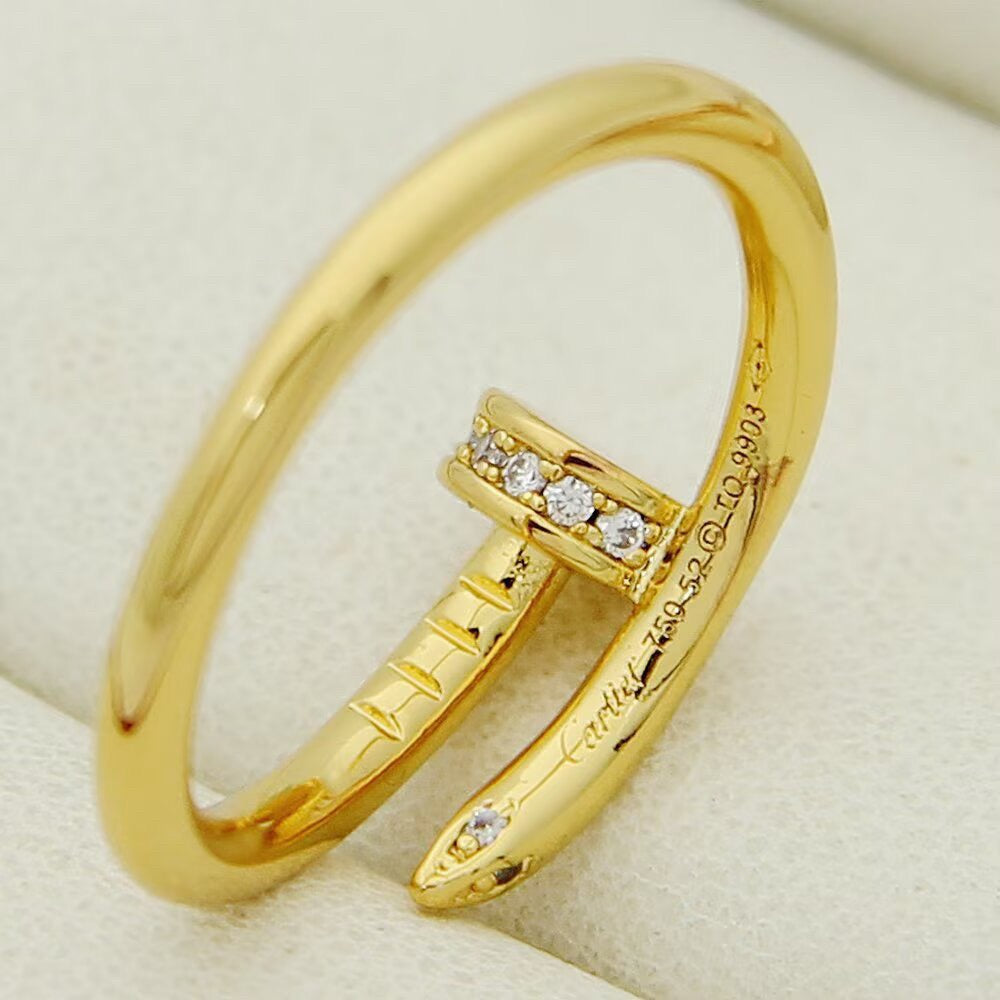 [CharmAmor]JUSTE 1.8MM HALF DIAMOND RING