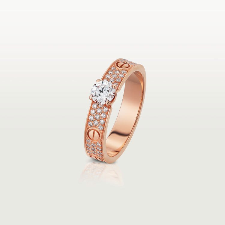 [CharmAmor]LOVE RING 3.6MM 1 BIG DIAMOND FULL DIAMOND