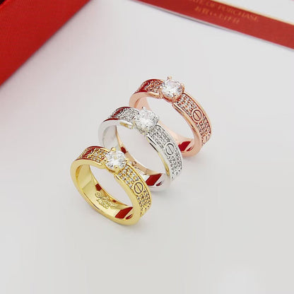 [CharmAmor]LOVE RING 3.6MM 1 BIG DIAMOND FULL DIAMOND
