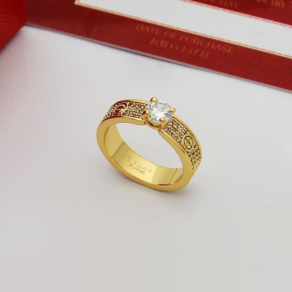 [CharmAmor]LOVE RING 3.6MM 1 BIG DIAMOND FULL DIAMOND