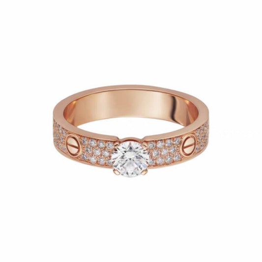 [CharmAmor]LOVE RING 3.6MM 1 BIG DIAMOND FULL DIAMOND