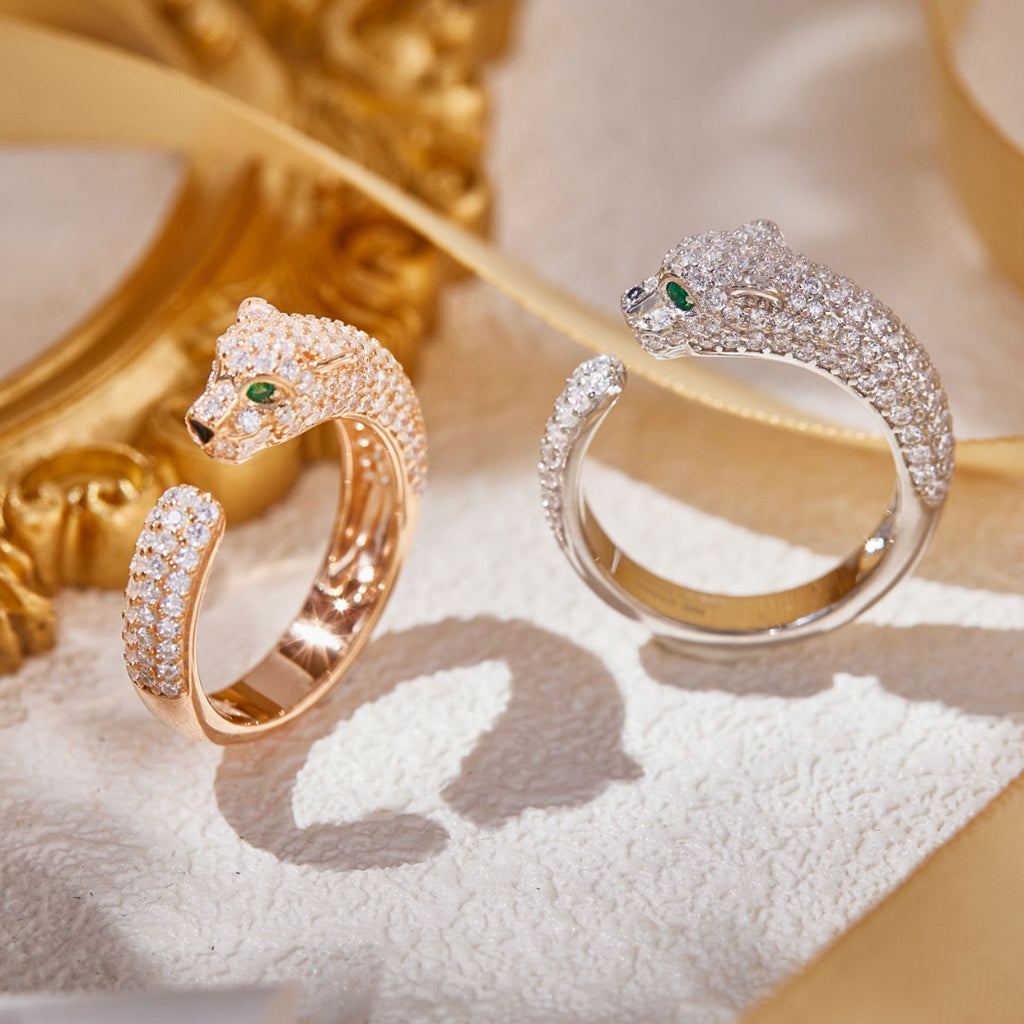 [CharmAmor]PANTHERE FULL DIAMOND SMALL RING