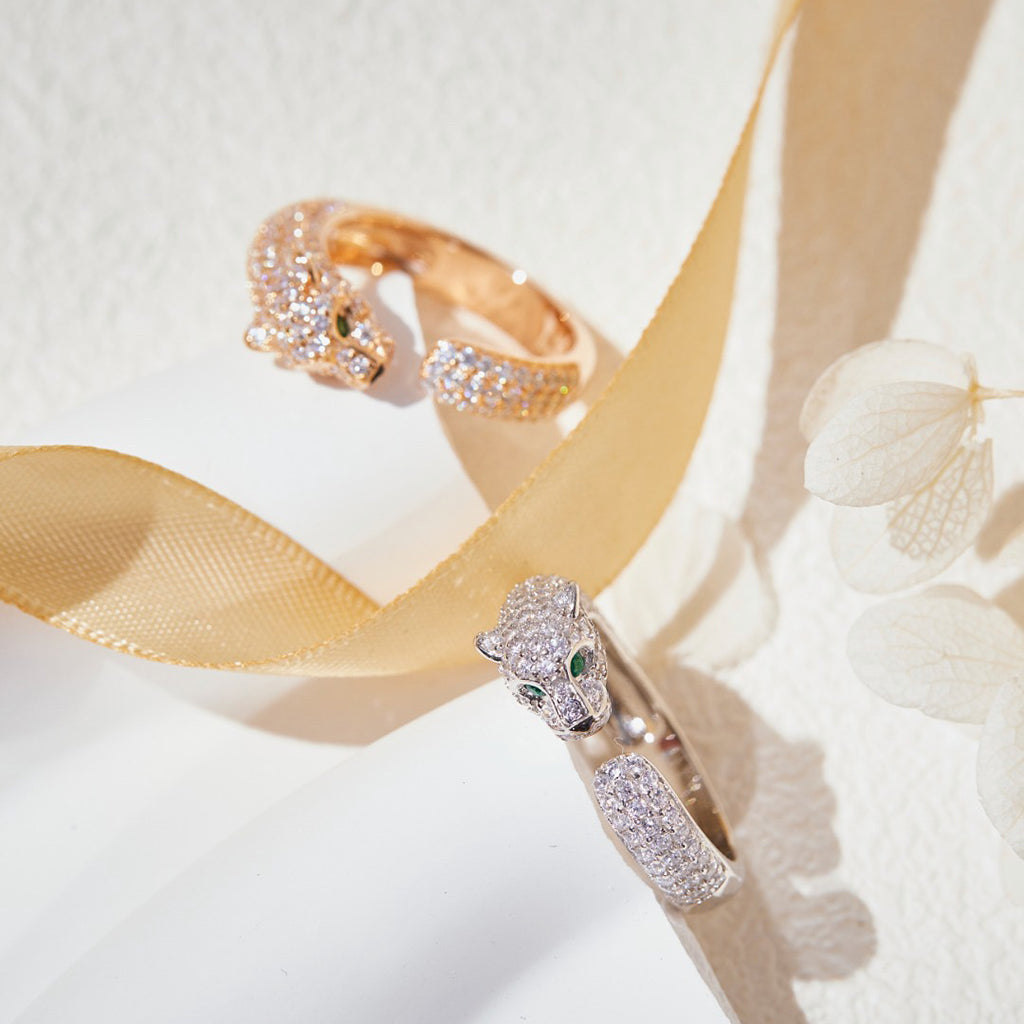 [CharmAmor]PANTHERE FULL DIAMOND SMALL RING