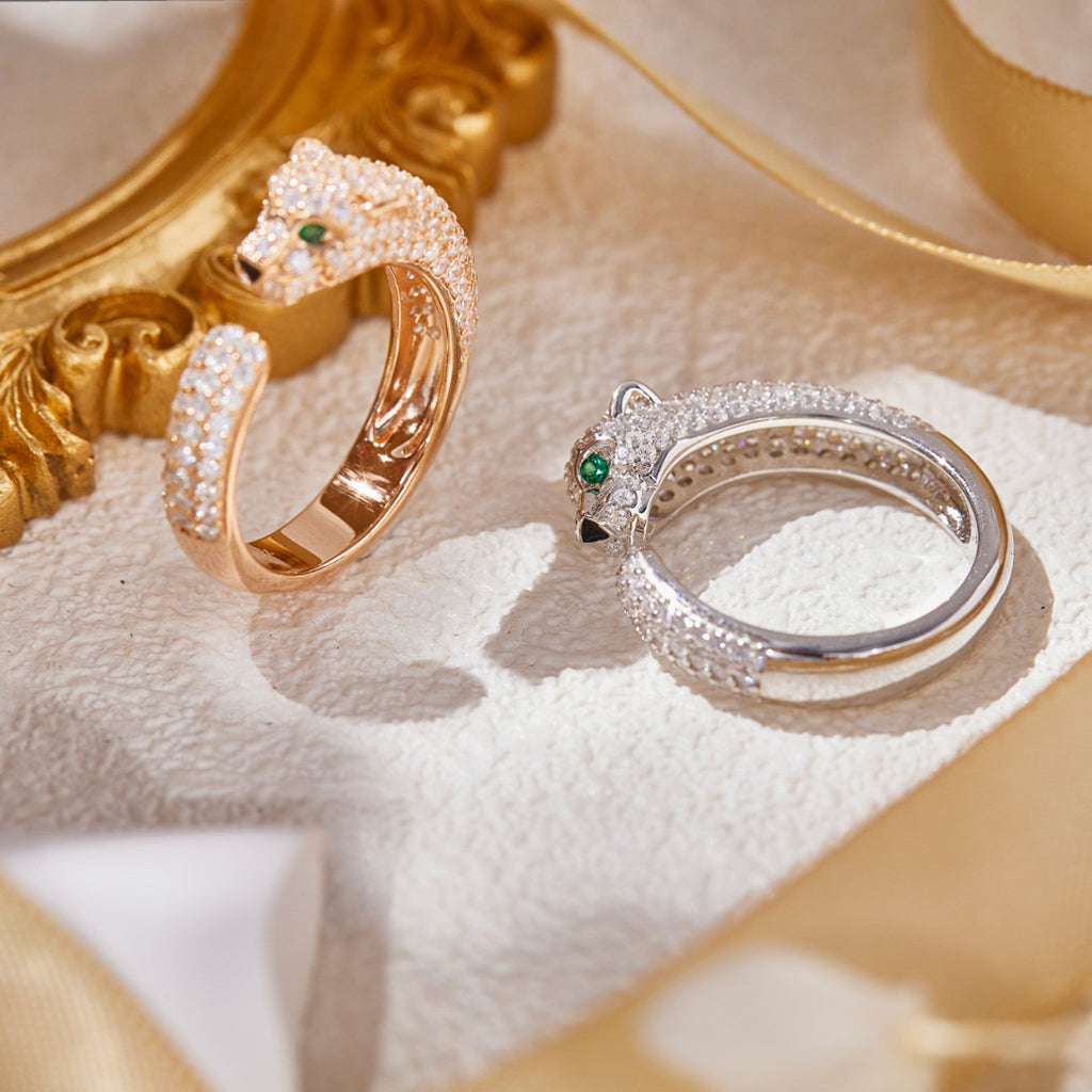 [CharmAmor]PANTHERE FULL DIAMOND SMALL RING