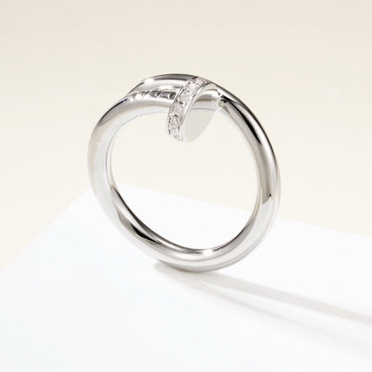 [CharmAmor]JUSTE RING 2.6MM HALF DIAMOND
