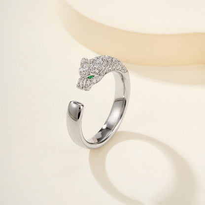 [CharmAmor]PANTHERE HALF DIAMOND SMALL RING