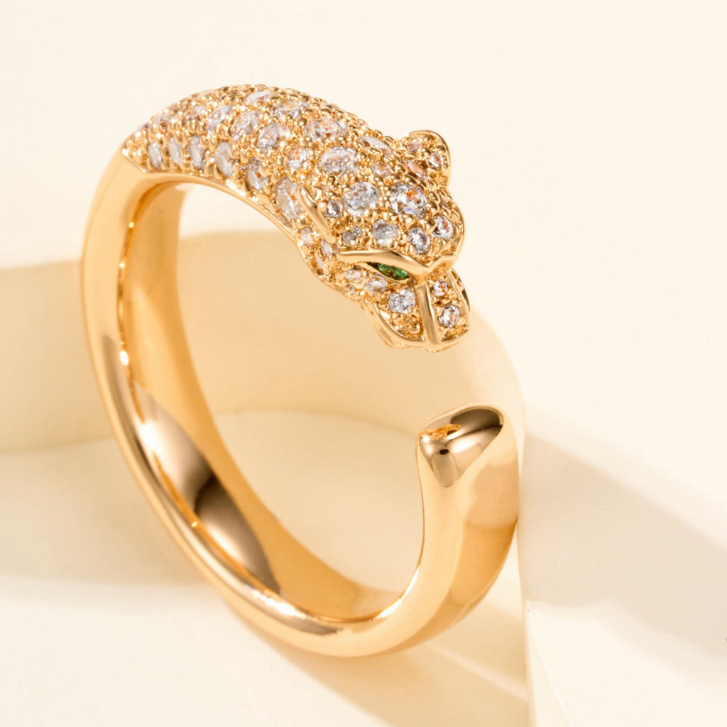 [CharmAmor]PANTHERE HALF DIAMOND SMALL RING
