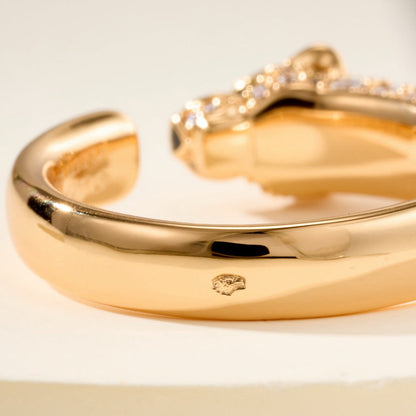 [CharmAmor]PANTHERE HALF DIAMOND SMALL RING