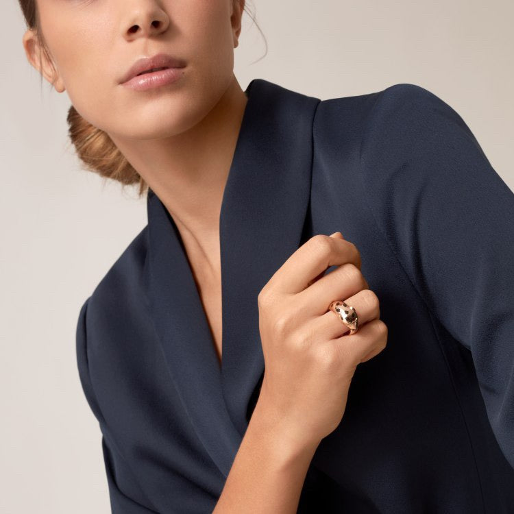 [CharmAmor]PANTHERE SPOTTED MEDIUM RING