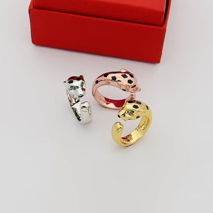 [CharmAmor]PANTHERE SPOTTED MEDIUM RING