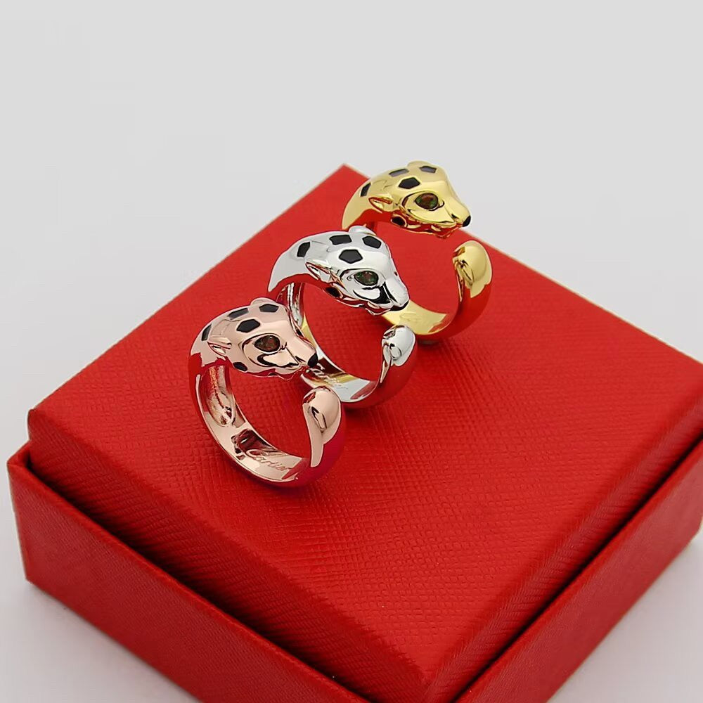 [CharmAmor]PANTHERE SPOTTED MEDIUM RING