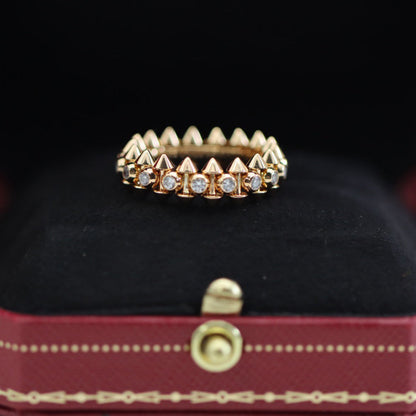 [CharmAmor]CLASH 6.8MM DIAMOND MEDIUM RING