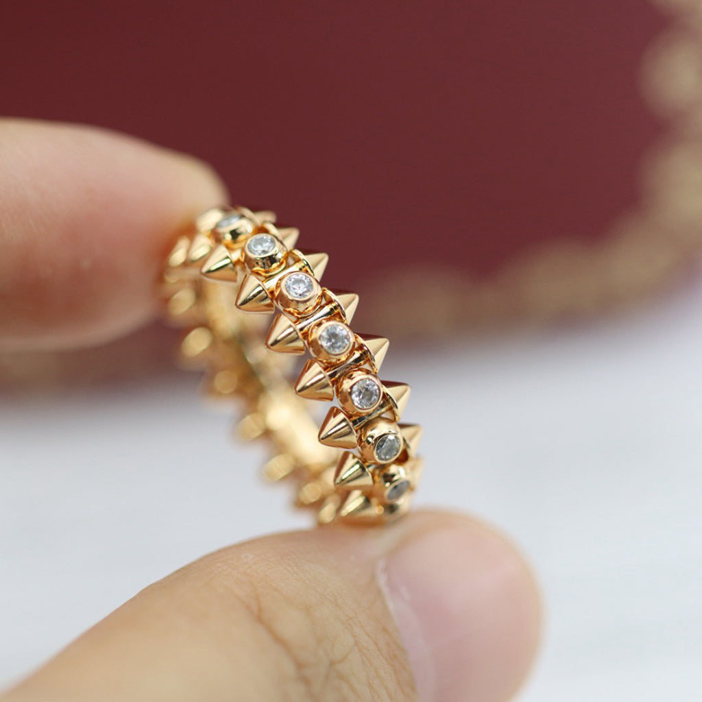 [CharmAmor]CLASH 6.8MM DIAMOND MEDIUM RING