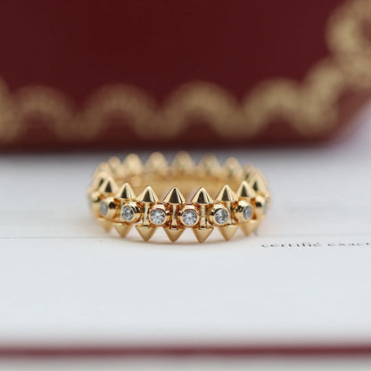 [CharmAmor]CLASH 6.8MM DIAMOND MEDIUM RING