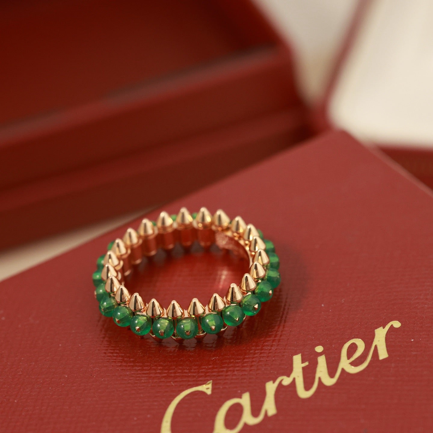 [CharmAmor]CLASH 7.9MM AGATE CHALCEDONY RING