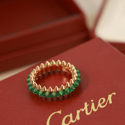 [CharmAmor]CLASH 7.9MM AGATE CHALCEDONY RING