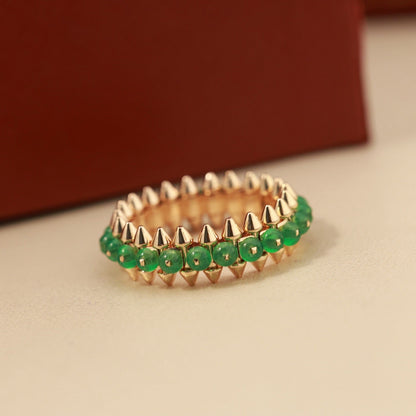 [CharmAmor]CLASH 7.9MM AGATE CHALCEDONY RING