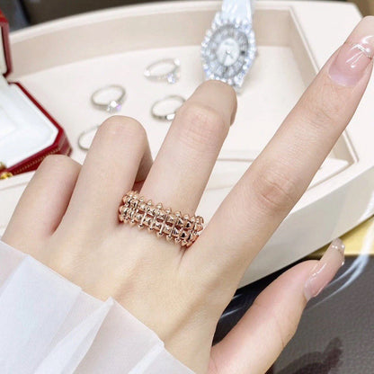 [CharmAmor]CLASH 9.2MM DOUBLE ROW RING