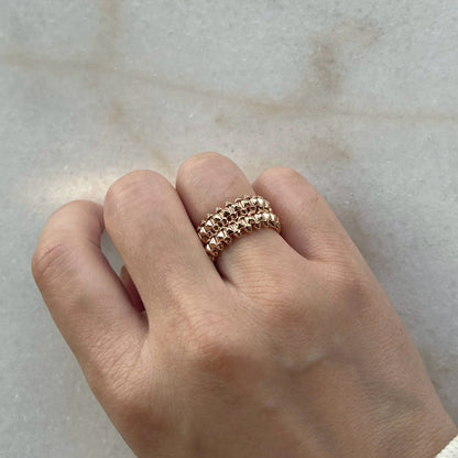 [CharmAmor]CLASH 9.2MM DOUBLE ROW RING