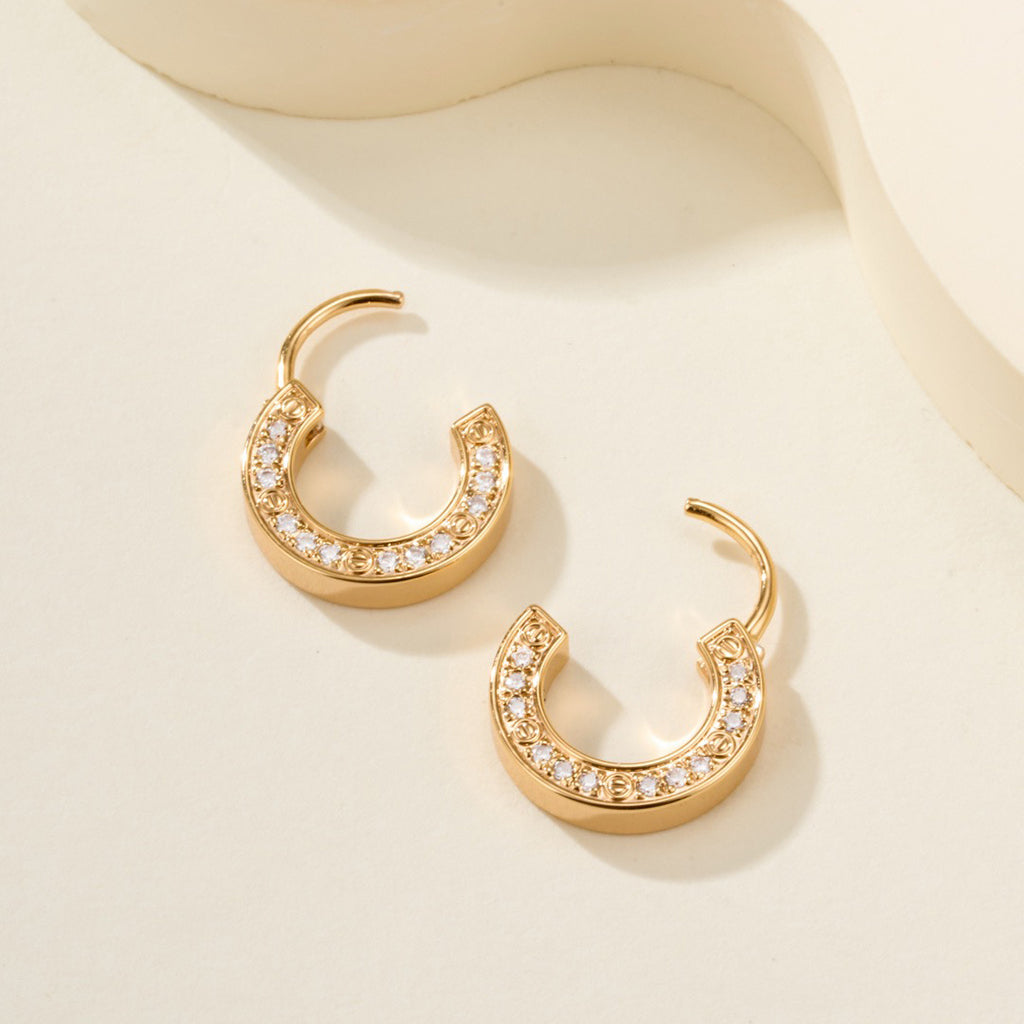 [CharmAmor]LOVE DIAMOND EARRINGS