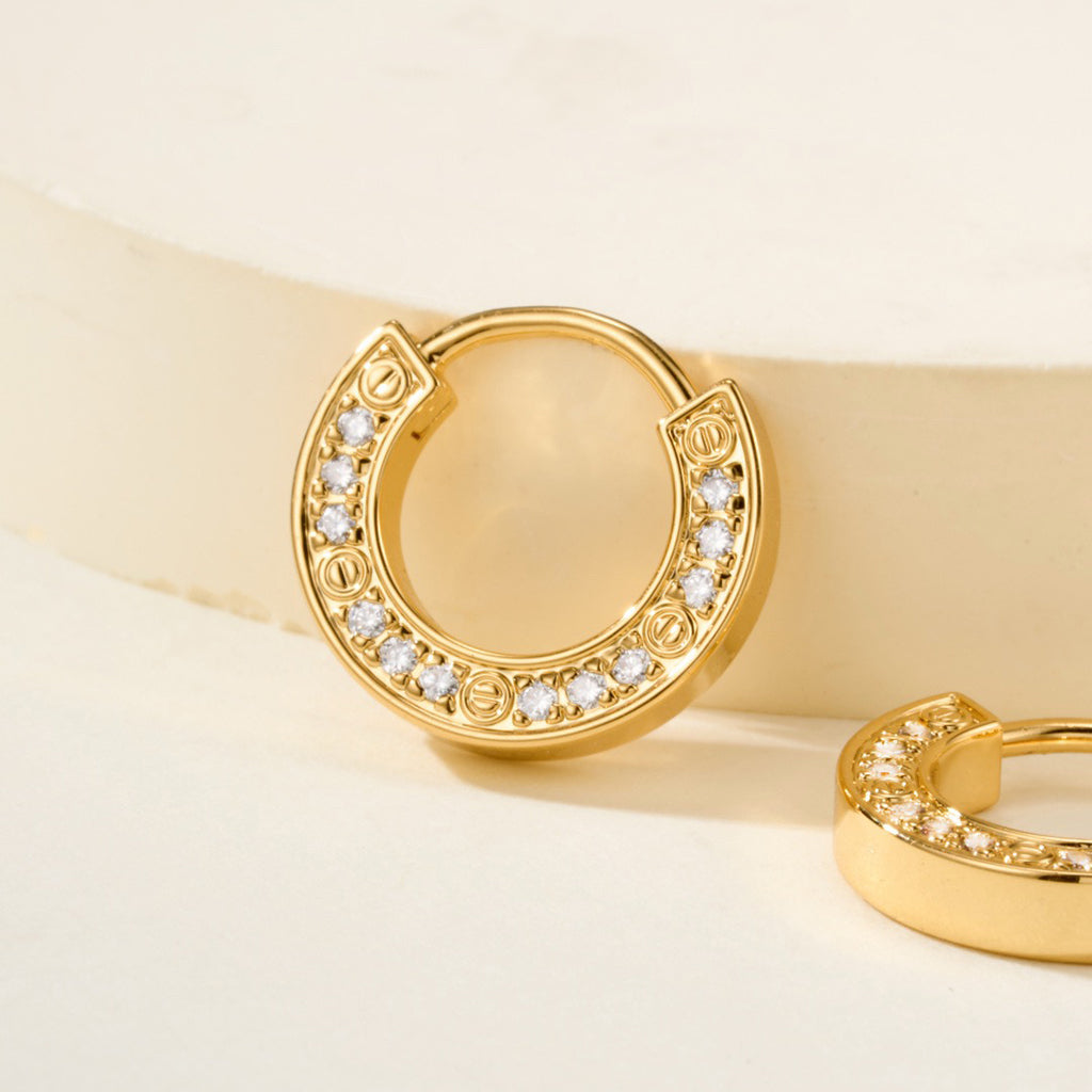 [CharmAmor]LOVE DIAMOND EARRINGS