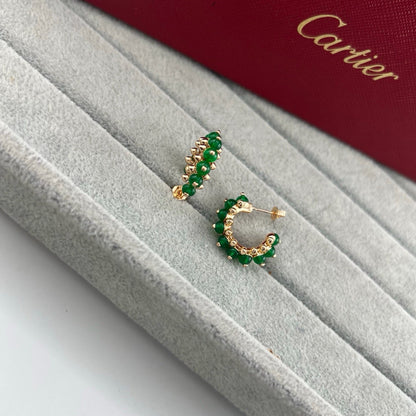 [CharmAmor]CLASH 7.9MM AGATE CHALCEDONY EARRINGS