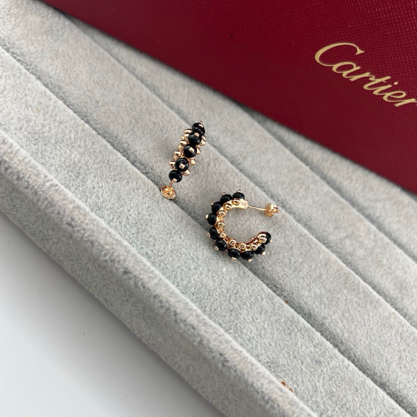 [CharmAmor]CLASH 7.9MM AGATE CHALCEDONY EARRINGS