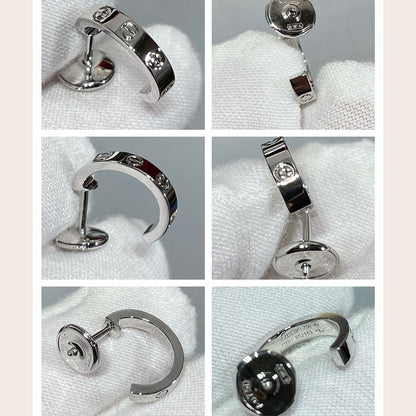 [CharmAmor]LOVE EARRINGS 2.65 MM NO DIAMOND SMALL