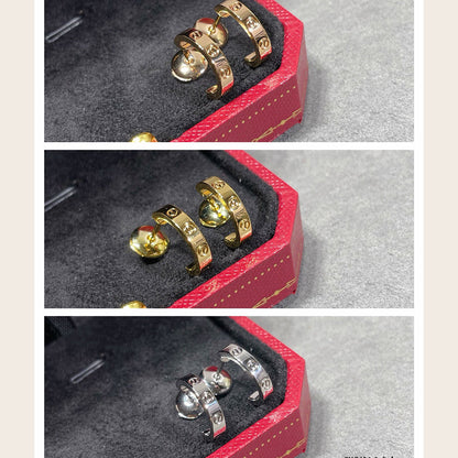 [CharmAmor]LOVE EARRINGS 2.65 MM NO DIAMOND SMALL