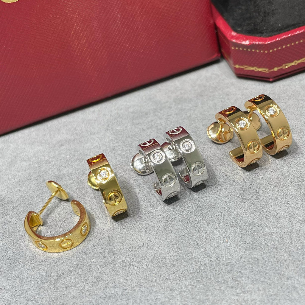 [CharmAmor]LOVE EARRINGS 5.7MM 2 DIAMONDS