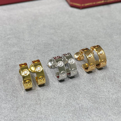 [CharmAmor]LOVE EARRINGS 5.7MM 2 DIAMONDS