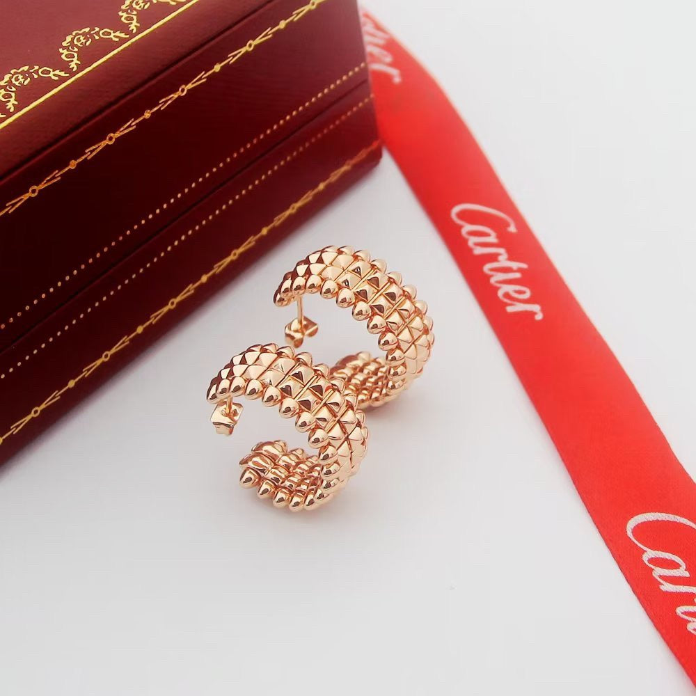 [CharmAmor]CLASH 9.2MM DOUBLE ROW EARRINGS